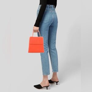 BY FAR Monet Bag in Orange Leather